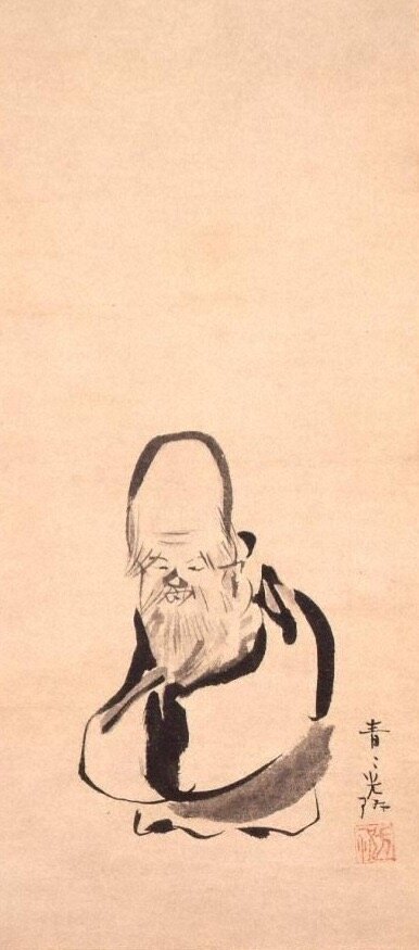 尾形光琳 《寿老人図》(部分) 江戸時代前期 18世紀初頭 岡田美術館蔵