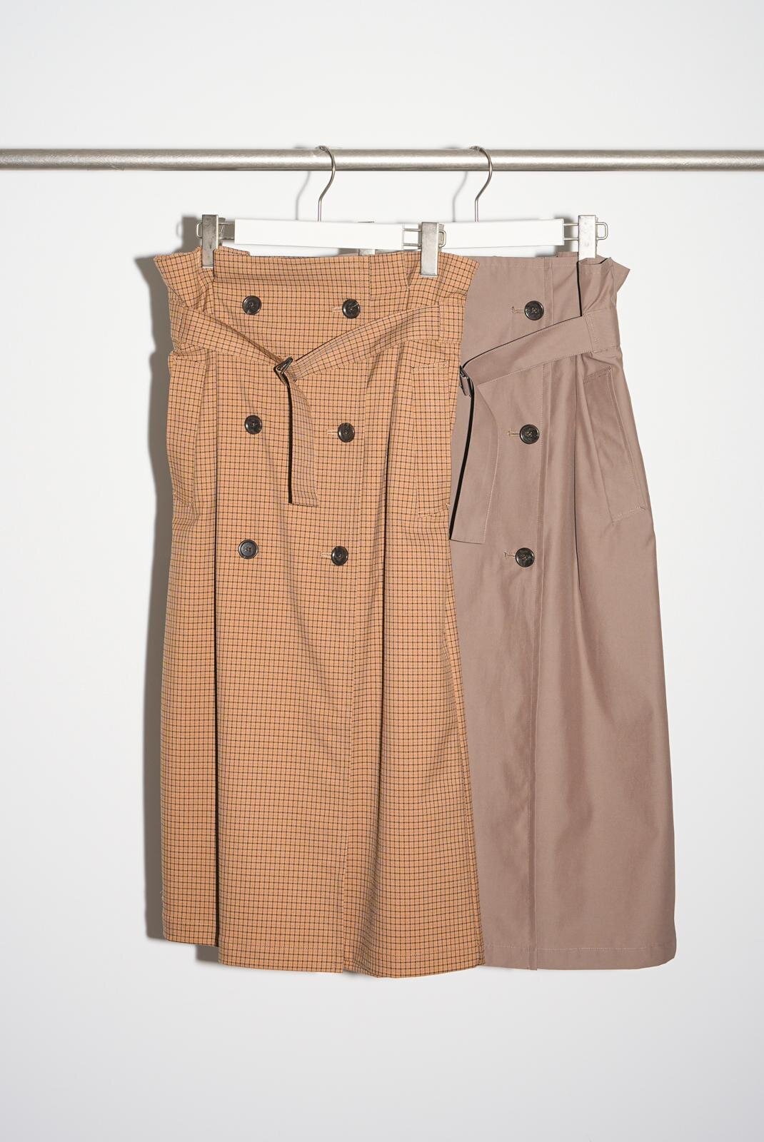 トレンチチェックスカート 3,990円