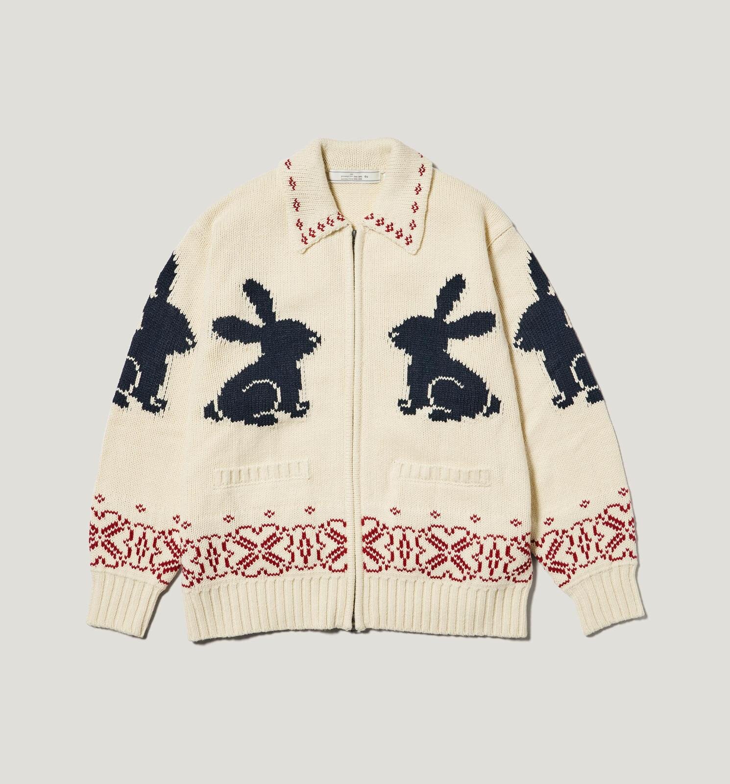 GU×ロク、“後ろギャザー”のショートトレンチコートやうさぎ柄ジャカードニット｜写真57