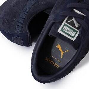 ビームス ボーイ×プーマのブレザージャケット着想“紺スエード”スニーカー、チェック柄など靴紐4本付属｜写真7