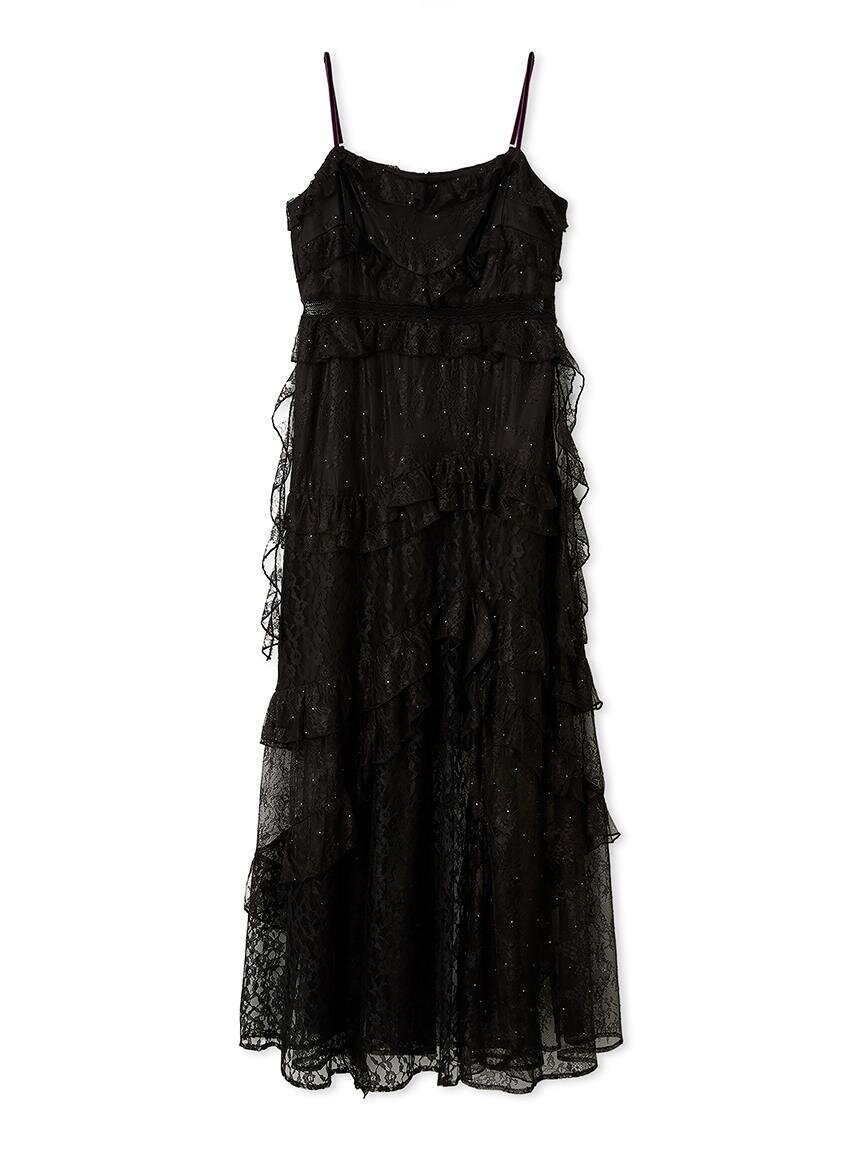 リリー ブラウン×アナ スイ、“スパンコール煌めく”花柄カーディガン＆レース重ねたキャミワンピ｜写真6