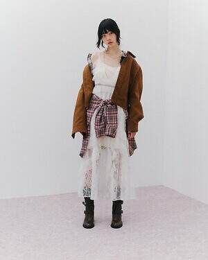 リリー ブラウン×アナ スイ、“スパンコール煌めく”花柄カーディガン＆レース重ねたキャミワンピ｜写真45