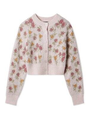 リリー ブラウン×アナ スイ、“スパンコール煌めく”花柄カーディガン＆レース重ねたキャミワンピ｜写真1