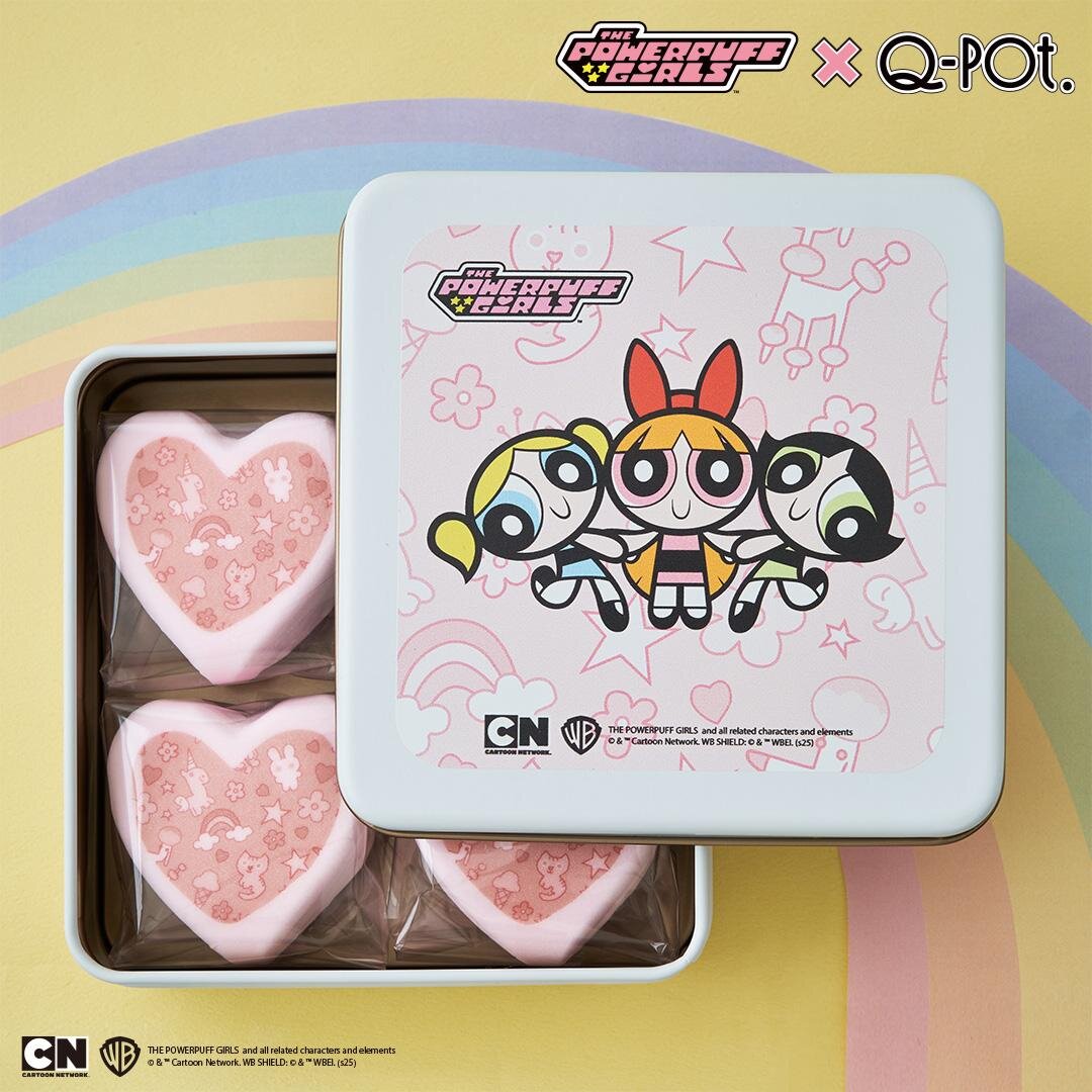 Q-pot CAFE. パワーパフ ガールズ マシュマロ缶 マシュマロ(4個入り) 2,160円