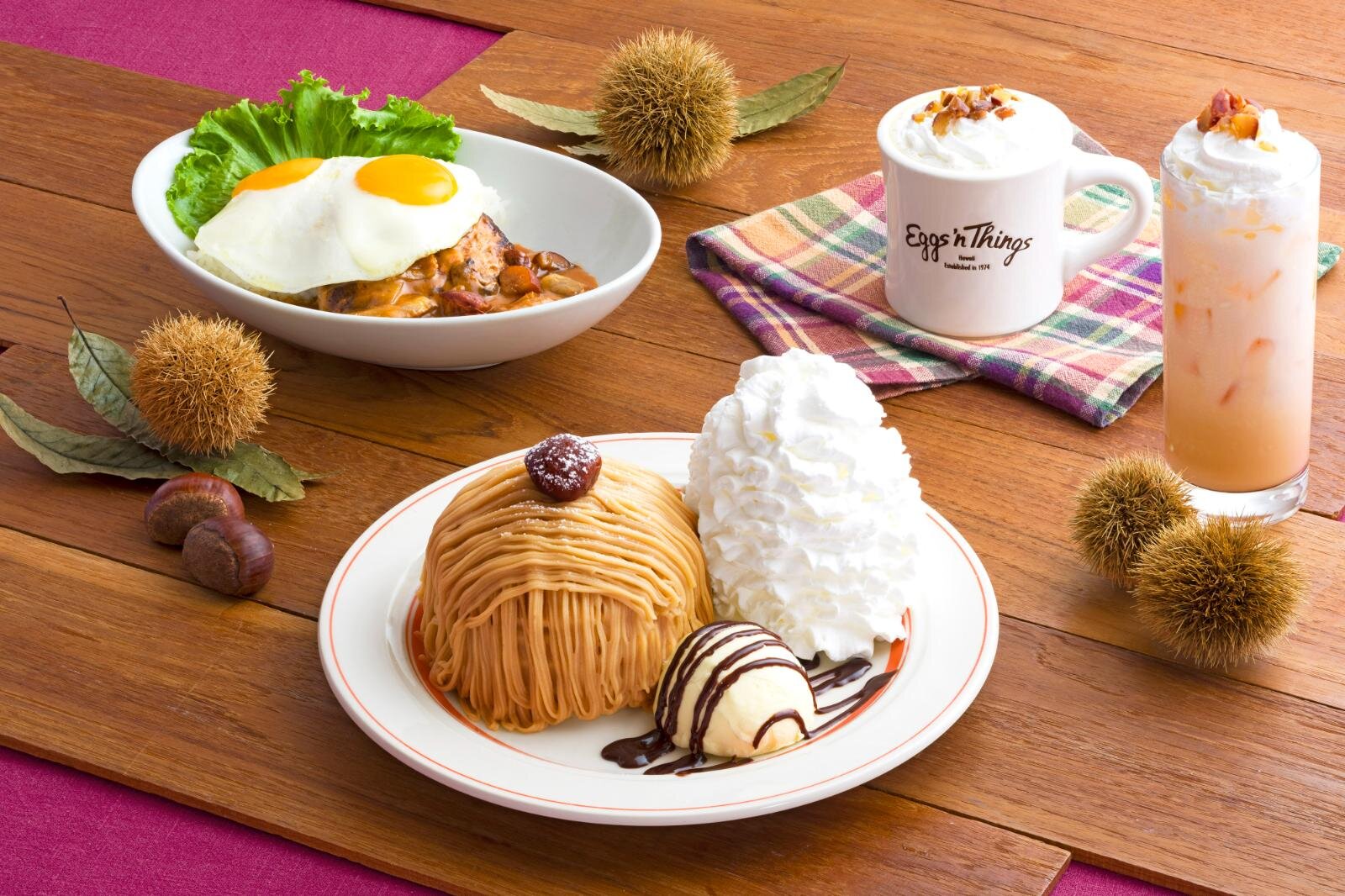 エッグスンシングス(Eggs 'n Things) モンブランパンケーキ｜写真1