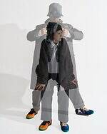 エンジニアド ガーメンツ×カルフ“左右非対称”カラーブロックスニーカー、クロスカントリースキーに着想｜写真11