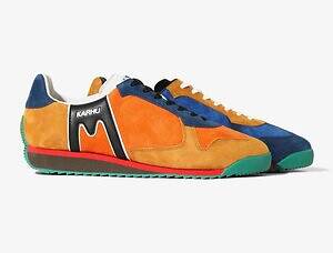 エンジニアド ガーメンツ×カルフ“左右非対称”カラーブロックスニーカー、クロスカントリースキーに着想｜写真4