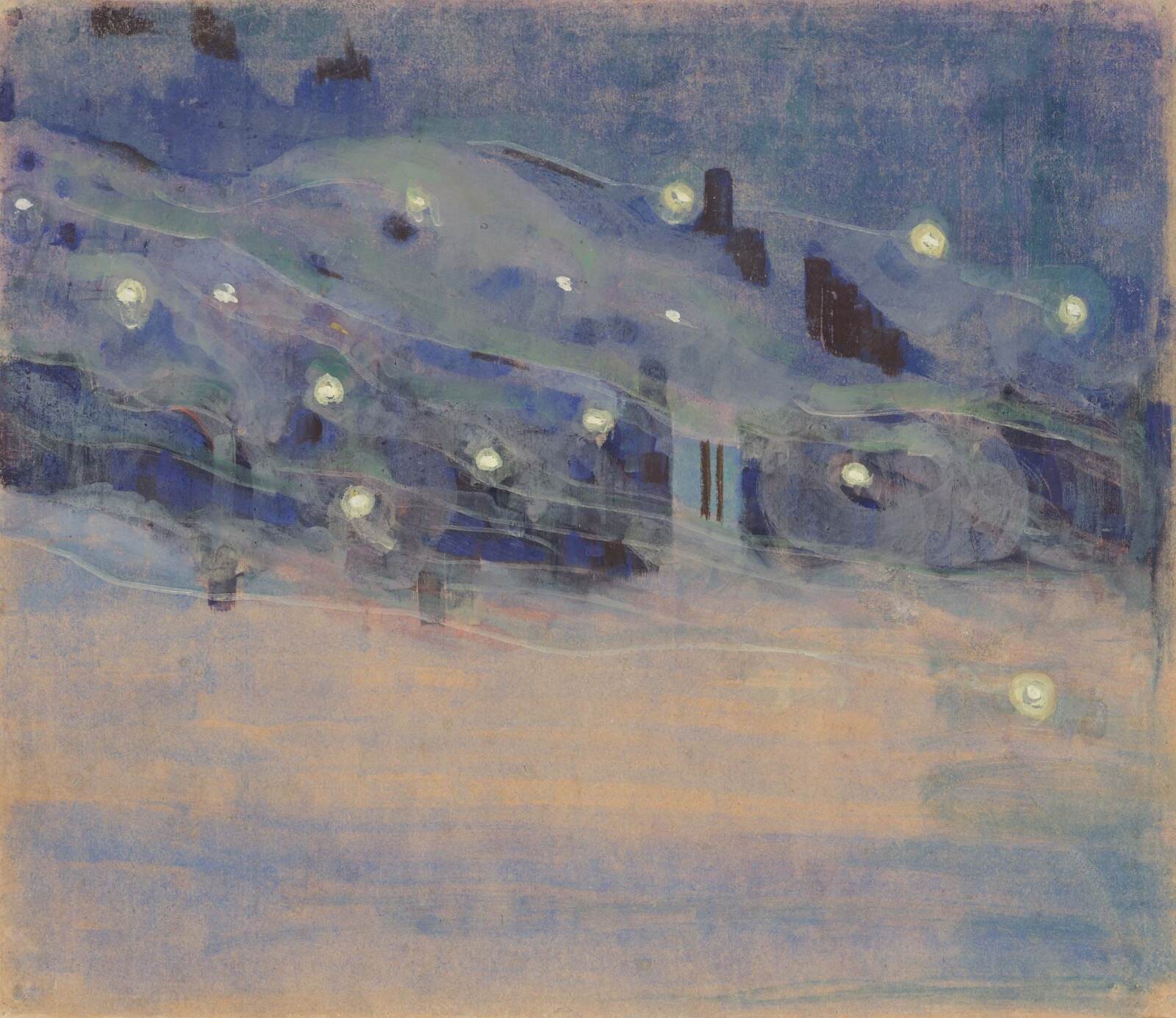 ミカロユス・コンスタンティナス・チュルリョーニス 《連作「閃光」よりIII》 1906年 テンペラ／紙 国立M. K. チュルリョーニス美術館(カウナス)所蔵 M. K. Čiurlionis National Museum of Art, Kaunas, Lithuania.