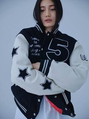 ア ベイシング エイプ×コム デ ギャルソン“星形ワッペン”のバーシティジャケット、大阪限定で｜写真17