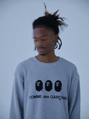 ア ベイシング エイプ×コム デ ギャルソン“星形ワッペン”のバーシティジャケット、大阪限定で｜写真14