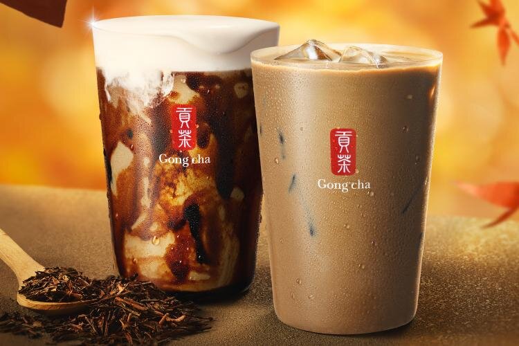 ゴンチャ「秋焙煎ほうじ茶ミルクティー」香ばしいほうじ茶×コク深い黒糖の秋限定ミルクティー