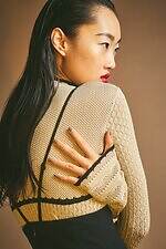 フェティコ“ホワイトトリム”のケープカーディガン＆レース柄ニットトップス、伊勢丹新宿限定で｜写真2