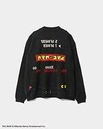 パックマン×ビューティフルピープル、“ゲームステージ画面”グラフィックのニットプルオーバー｜写真1