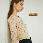 パックマン×ビューティフルピープル、“ゲームステージ画面”グラフィックのニットプルオーバー｜写真6