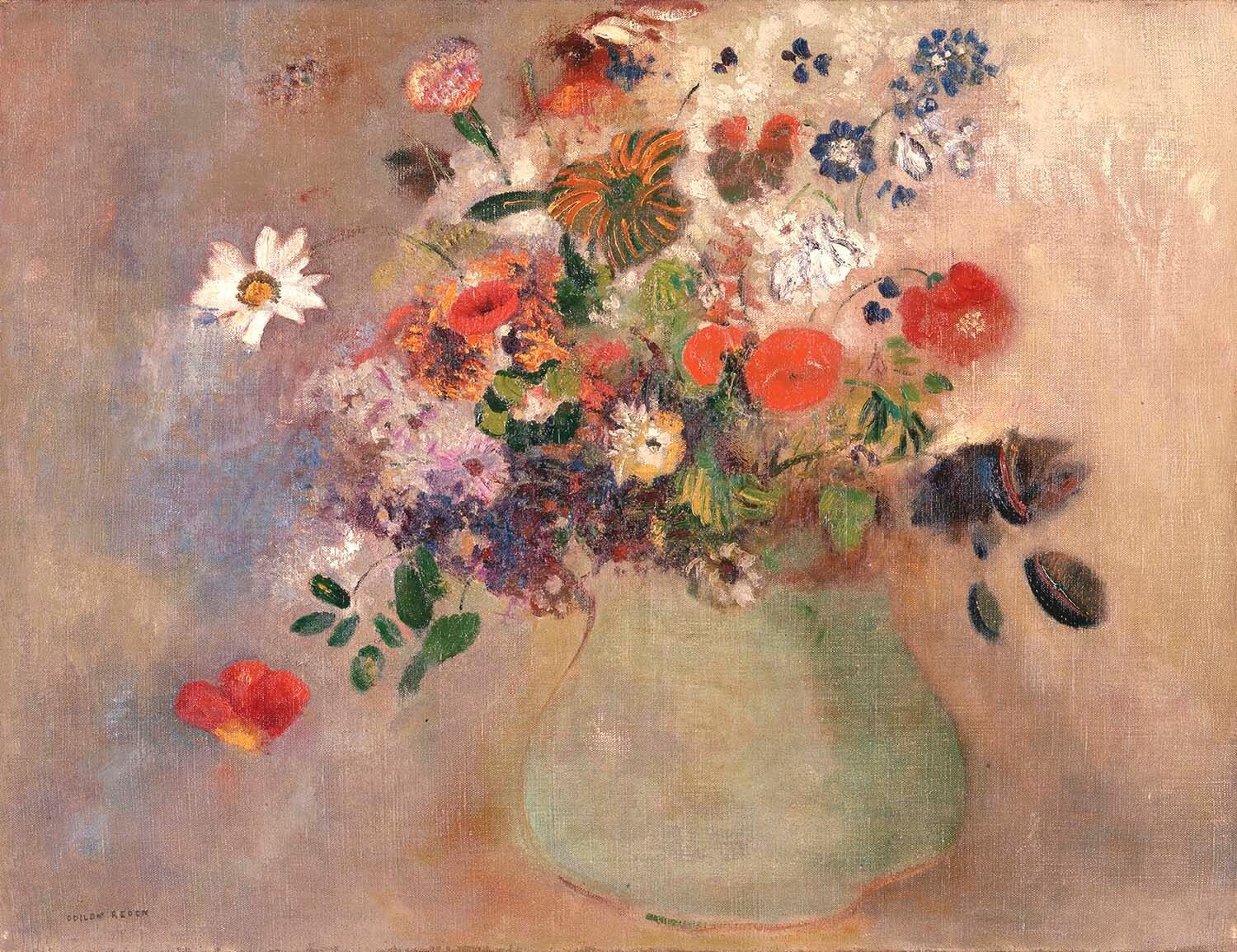 オディロン・ルドン 《花》 制作年不詳 個人蔵