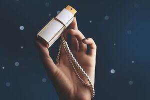 シャネル25年クリスマスコフレ「ココ マドモアゼル」“ジュエリー風”チェーン付きフレグランススプレー