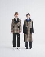 ダックス×クルニ“ハウスチェック柄”ロングコートやアシンメトリーシャツ｜写真5