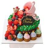 渋谷ヒカリエ ShinQs“おとぎ話”着想25年クリスマスケーキ、森のティーパーティー風や蝶型ケーキ｜写真23