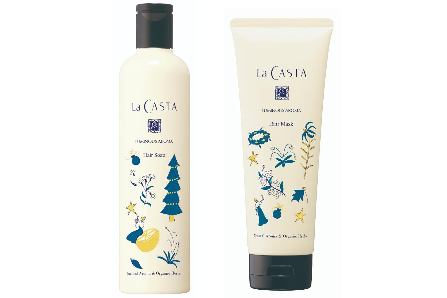 ホリデーコフレ｜ラ・カスタ25年クリスマスコフレ、"2つの香り"楽しめるシャンプー＆トリートメントのセット