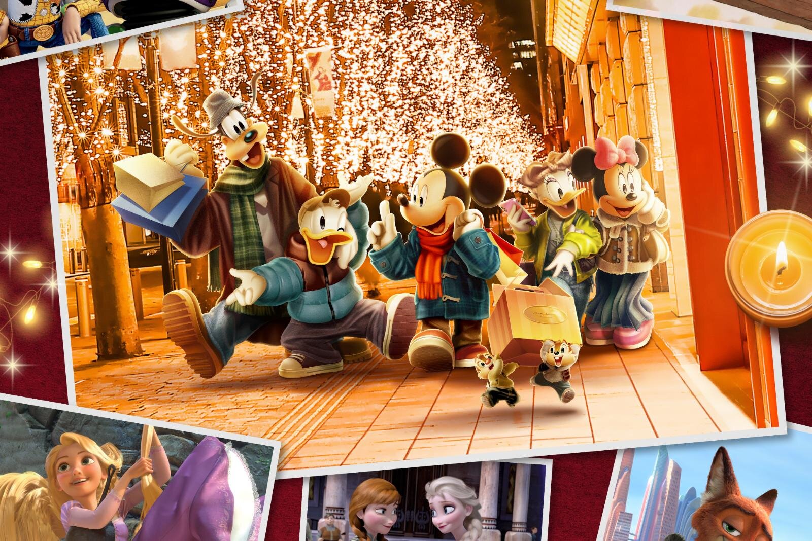 丸の内の25年クリスマス、ディズニー・アニメーション『アナ雪』『ズートピア 2』など装飾