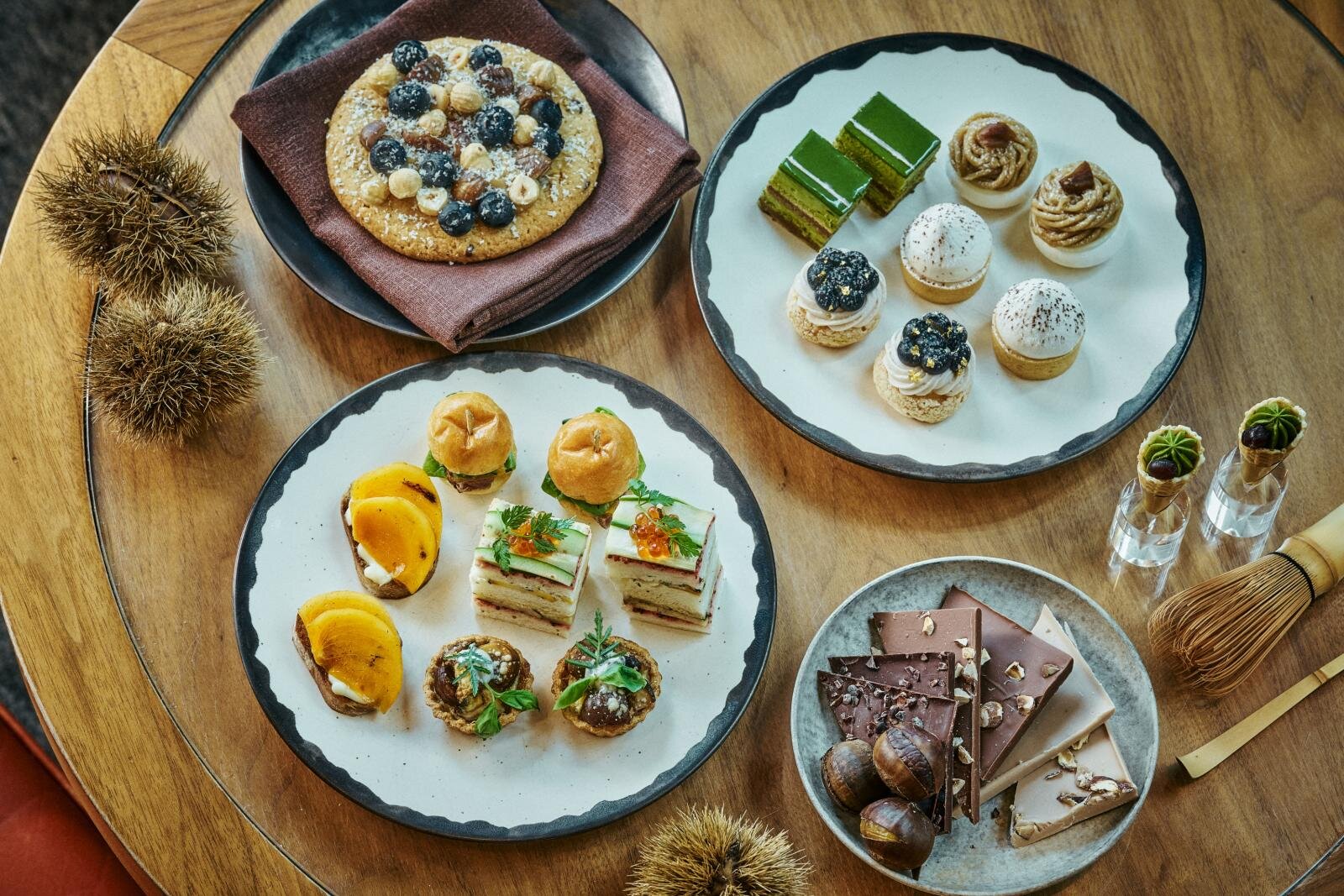 「抹茶と栗のアフタヌーンティー」1名 7,500円 ※サービス料15％別