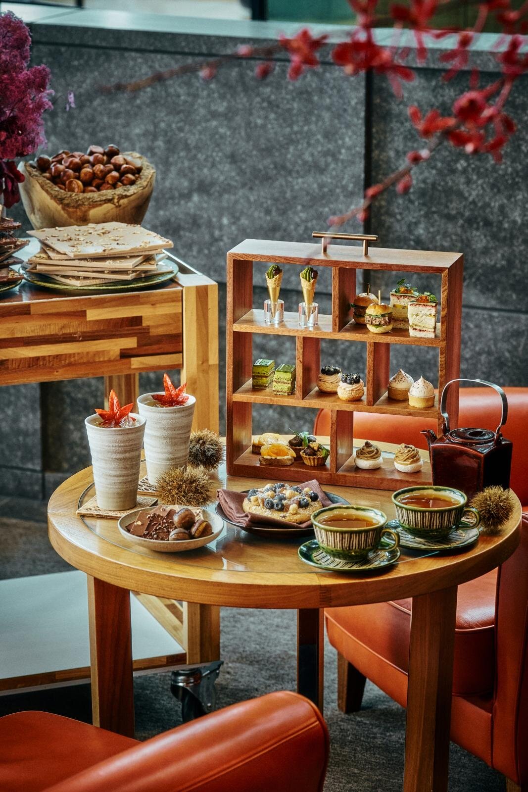 アンダーズ 東京「抹茶＆栗」の秋アフタヌーンティー、抹茶オペラや‟コーヒー香る”マロンタルトなど｜写真2