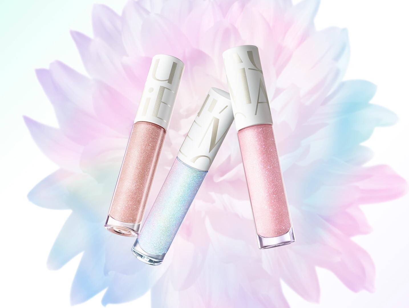 左から) マキアージュ グロスプランパー BL100、PK100、BE100 各3,300円(編集部調べ)【数量限定品】