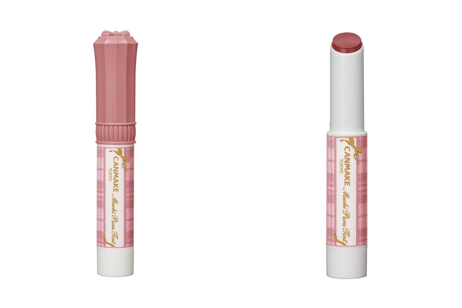 キャンメイク40周年記念コスメ、ちゅるんとツヤ唇へ導く「むちぷるティント」の苺ピンクベージュ