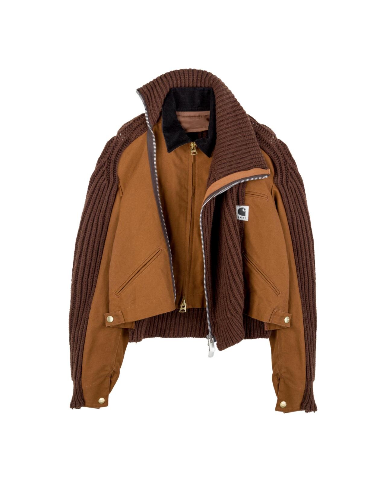 sacai×カーハート WIP「デトロイトジャケット」に中綿ジャケットをドッキング｜写真35