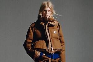 sacai×カーハート WIP「デトロイトジャケット」に中綿ジャケットをドッキング