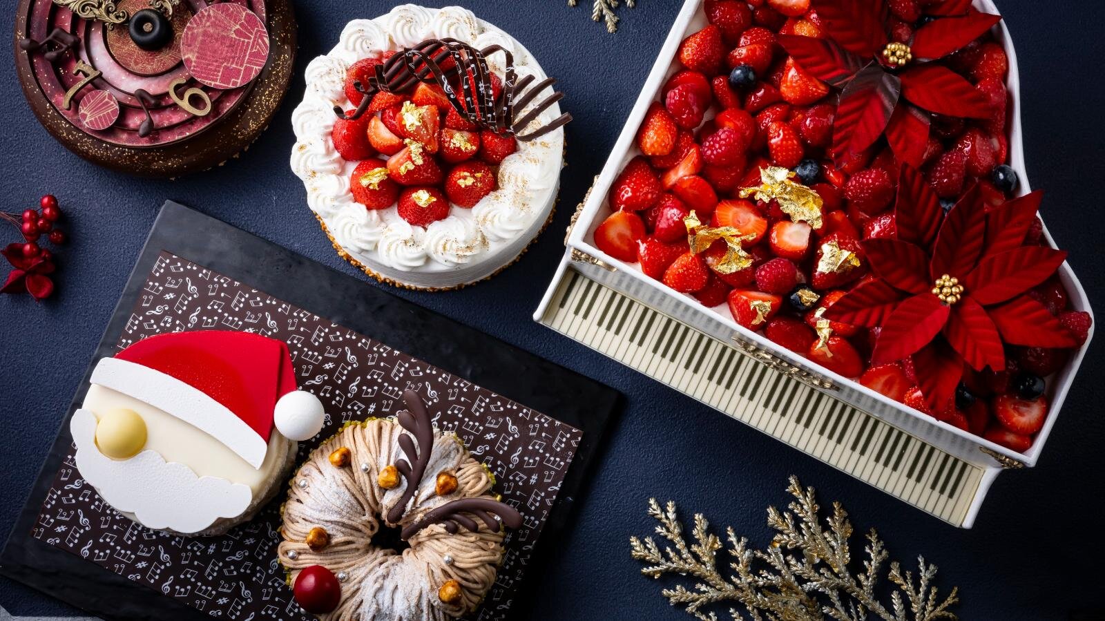 ザ・プリンス パークタワー東京25年クリスマス、チョコ製“グランドピアノ”のショートケーキなど｜写真1