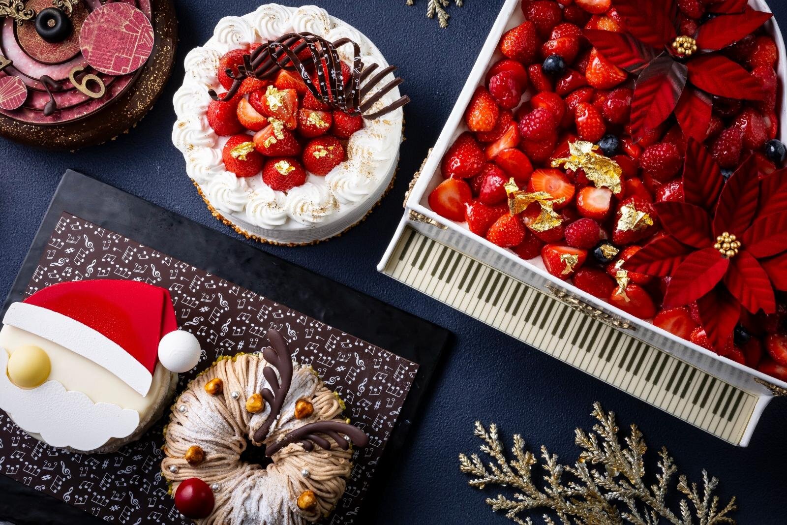 ザ・プリンス パークタワー東京25年クリスマス、チョコ製“グランドピアノ”のショートケーキなど