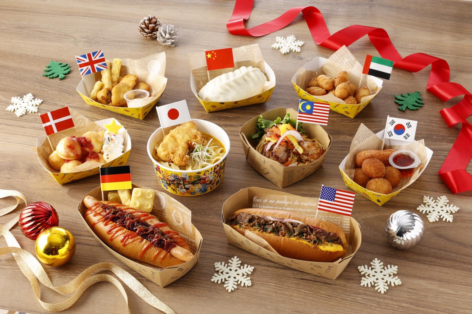 世界のグルメスタンド クリスマスver. 各900円