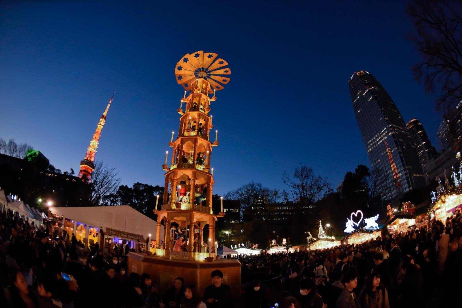 クリスマス｜芝公園で「東京クリスマスマーケット2025」イルミネーションと楽しむフード＆ドリンク