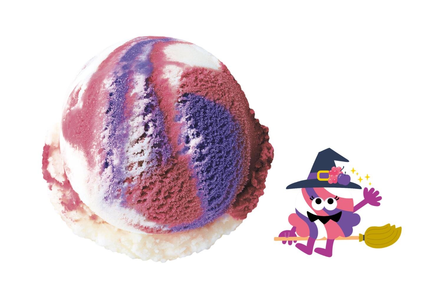 サーティワンのハロウィン限定アイスクリーム、“満月×黒猫の足跡風”おさつバターやスイートポテトサンデー｜写真3