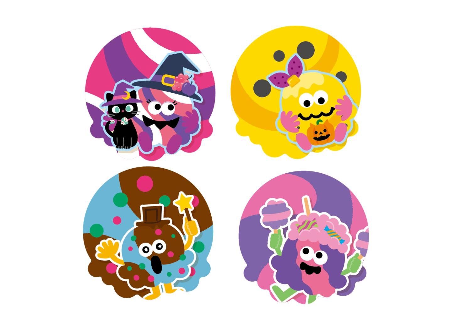 サーティワンのハロウィン限定アイスクリーム、“満月×黒猫の足跡風”おさつバターやスイートポテトサンデー｜写真14