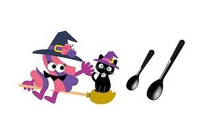 サーティワンのハロウィン限定アイスクリーム、“満月×黒猫の足跡風”おさつバターやスイートポテトサンデー｜写真5