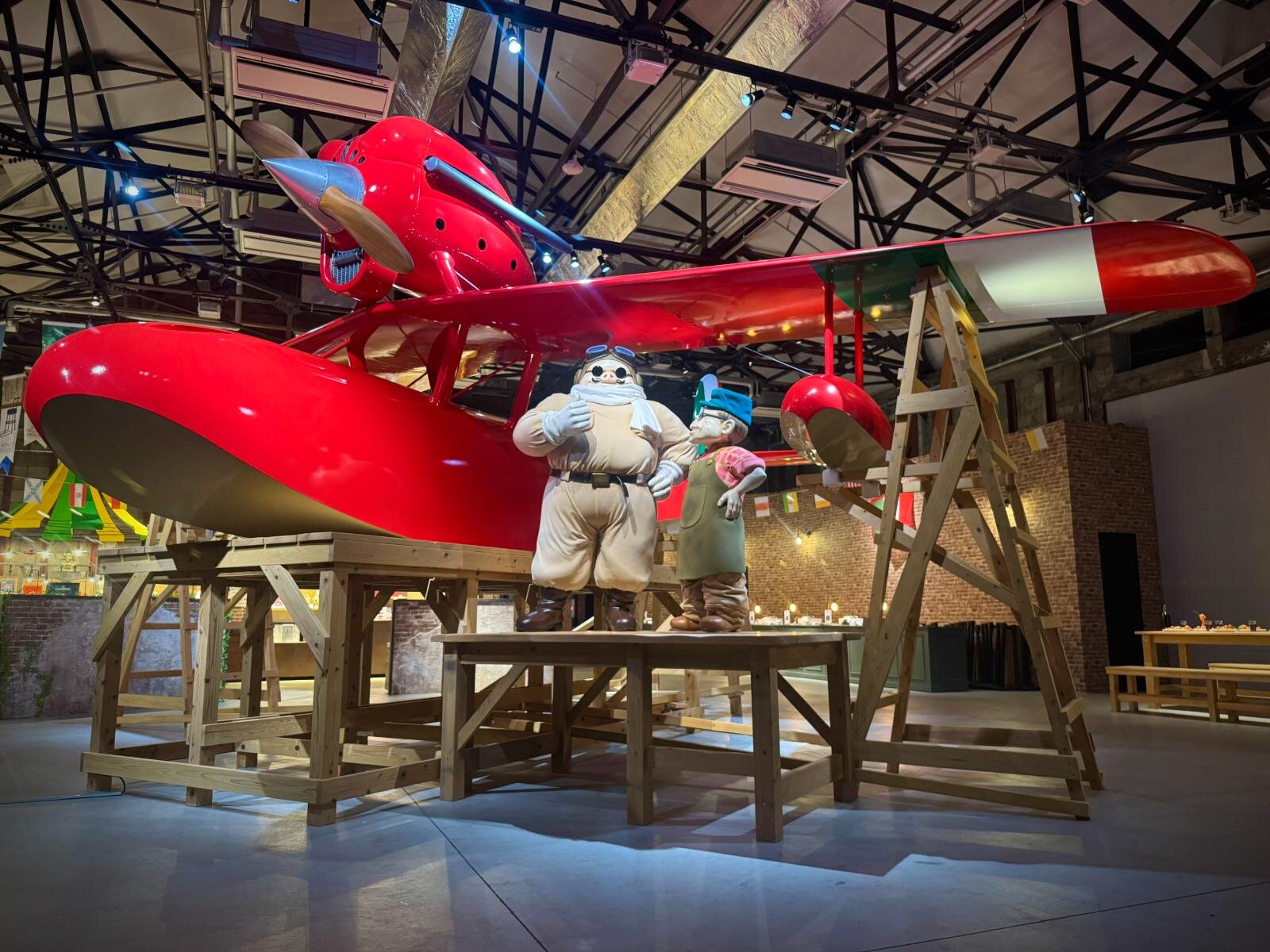 「サボイア S-21」(「ジブリの立体造型物展」での展示風景)
