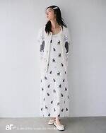 ジェラート ピケのハロウィンルームウェア、黒猫総柄シャツ＆ぷっくりリボンのフェザーカーディガンなど｜写真6