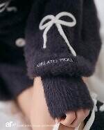 ジェラート ピケのハロウィンルームウェア、黒猫総柄シャツ＆ぷっくりリボンのフェザーカーディガンなど｜写真3