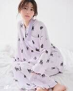 ジェラート ピケのハロウィンルームウェア、黒猫総柄シャツ＆ぷっくりリボンのフェザーカーディガンなど｜写真4