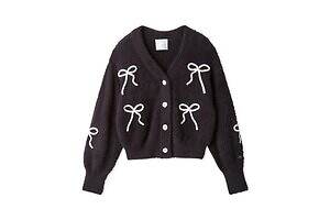 ジェラート ピケのハロウィンルームウェア、黒猫総柄シャツ＆ぷっくりリボンのフェザーカーディガンなど｜写真15