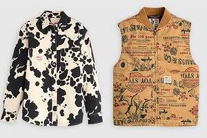 リーバイス×『トイ・ストーリー』カウ柄デニムシャツ、ウッディ＆ジェシー描いた総柄ベストも