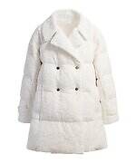 タトラス”パールホワイト”の25年秋冬アウター、花柄レースの洗練ダウンコート＆煌めくツイードブルゾン｜写真7