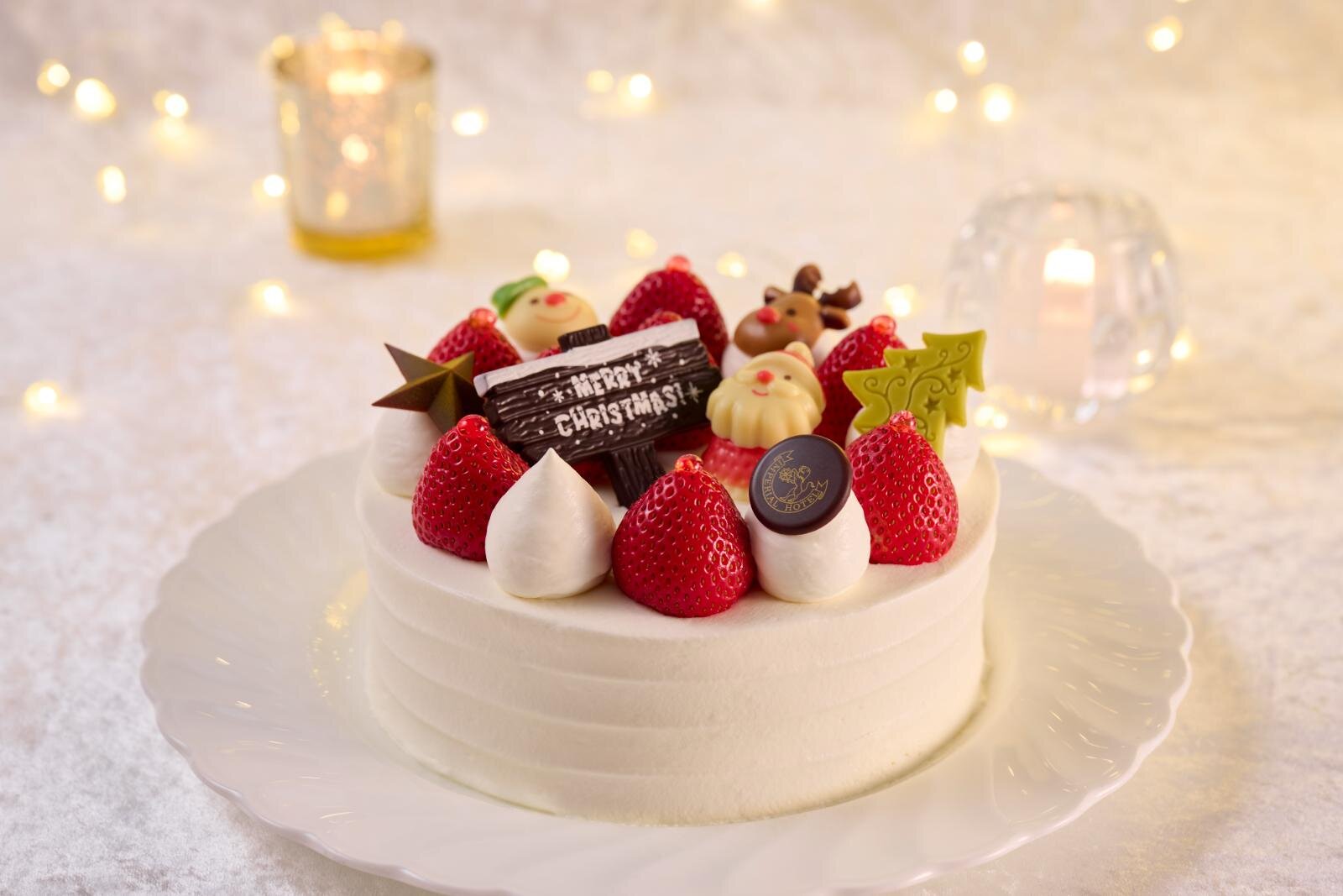 クリスマスショートケーキ 6,600円(直径15cm、4～6名用)※アルコールフリー