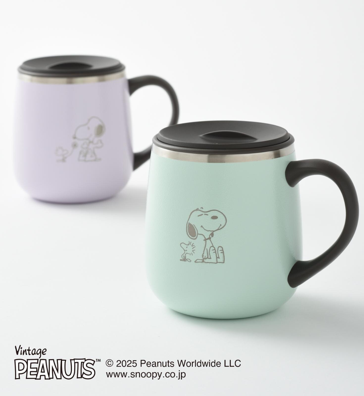 ピーナッツ 蓋つきステンレスマグ ショート 2,420円