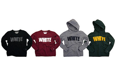 ホワイトマウンテニアリングから“WHITE”ロゴをあしらった限定スウェットシリーズ登場