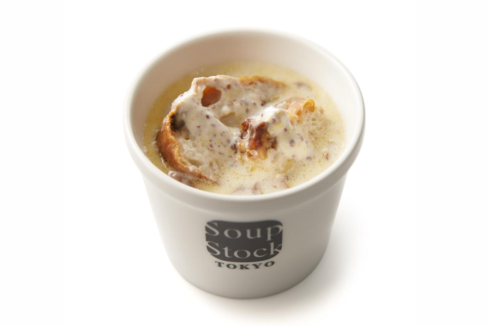 「フェルメールの“牛乳を注ぐ女”のスープ」Sサイズ 710円
