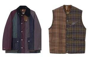 ポール・スミス×バブアー "ストライプ＆カラーブロック"仕様のジャケット