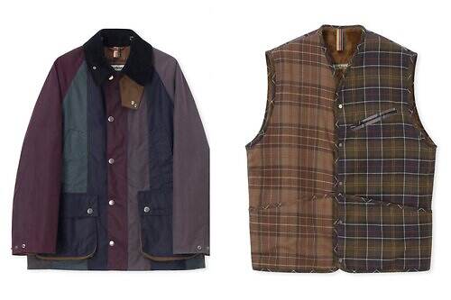 ポール・スミス×バブアー "ストライプ＆カラーブロック"仕様のジャケット